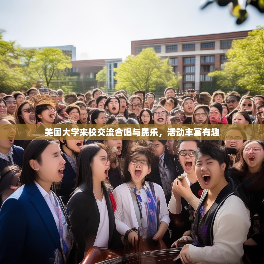 美国大学来校交流合唱与民乐，活动丰富有趣